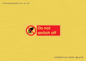 Do not switch off 